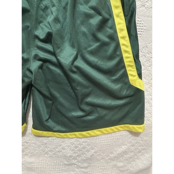 NCAA Oregon Ducks Nike Dri Fit Green Basketball Shorts Size L Drawstring Pockets - Picture 9 of 13
